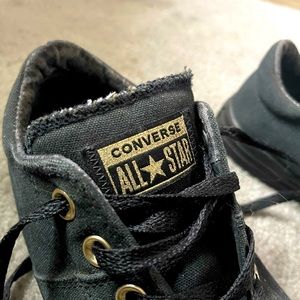 All black converse with gold accent (9)